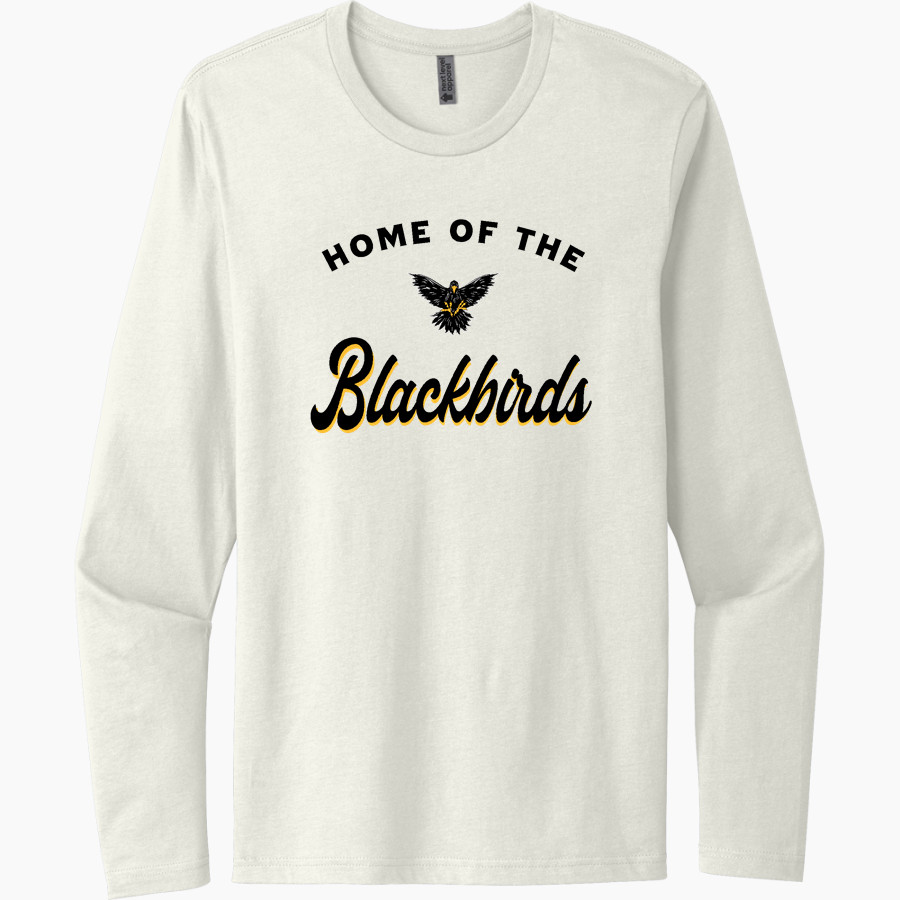 PETTISVILLE BLACKBIRDS ONLINE STORE <span class="pdp-name-mascot">PETTISVILLE BLACKBIRDS</span> Next Level Men's Cotton Long Sleeve T-Shirt
