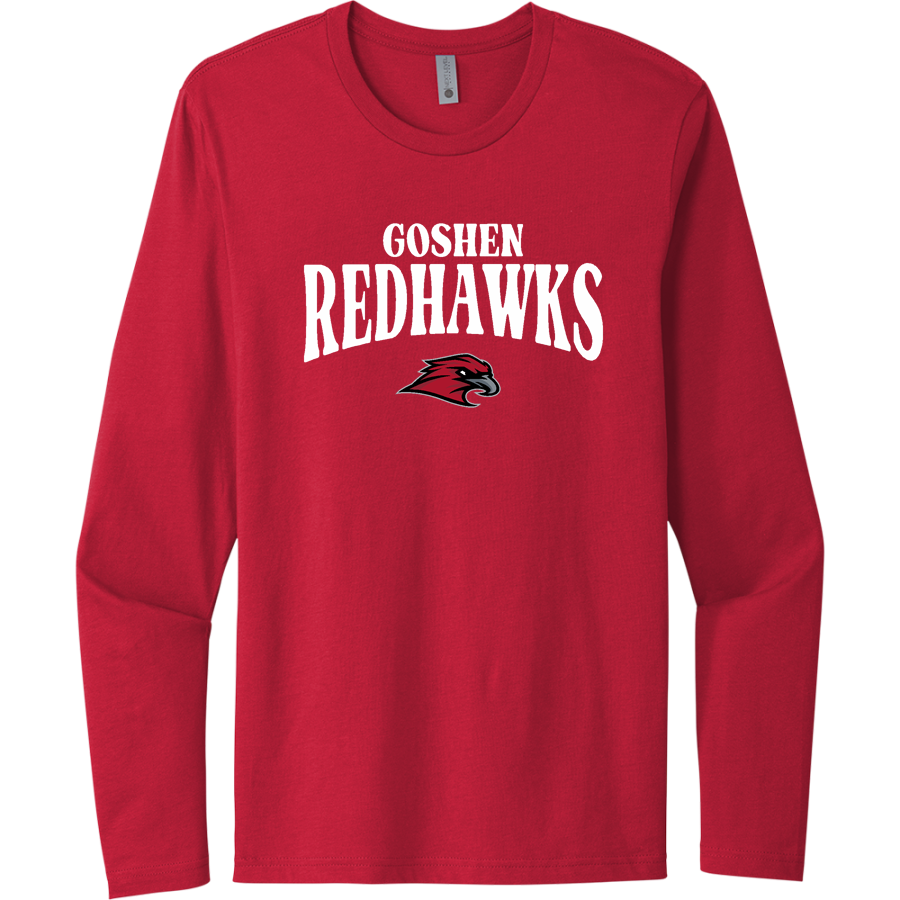 Goshen RedHawks <span class="pdp-name-mascot">Goshen RedHawks</span> Next Level Apparel Men's Cotton Long Sleeve T-Shirt