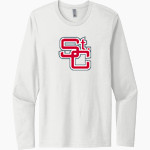 ST. CLAIRSVILLE HIGH SCHOOL RED DEVILS <span class="pdp-name-mascot">SAINT CLAIRSVILLE RED DEVILS</span> Next Level Men's Cotton Long Sleeve T-Shirt Front Thumbnail