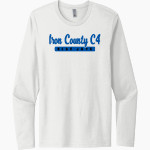 Iron County C4 Blue Jays <span class="pdp-name-mascot">Iron County C4 Blue Jays</span> Next Level Men's Cotton Long Sleeve T-Shirt Front Thumbnail