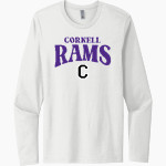 Cornell Rams <span class="pdp-name-mascot">Cornell Rams</span> Next Level Men's Cotton Long Sleeve T-Shirt Front Thumbnail