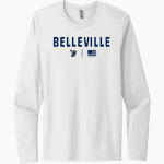 BELLEVILLE HIGH SCHOOL WILDCATS <span class="pdp-name-mascot">BELLEVILLE WILDCATS</span> Next Level Men's Cotton Long Sleeve T-Shirt Front Thumbnail