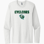 SCTCC Cyclones Online Apparel Store <span class="pdp-name-mascot">St Cloud Cyclones</span> Next Level Men's Cotton Long Sleeve T-Shirt Front Thumbnail