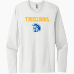 Ferndale Trojans <span class="pdp-name-mascot">Ferndale Trojans</span> Next Level Men's Cotton Long Sleeve T-Shirt Front Thumbnail
