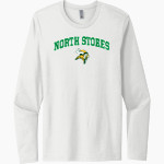 NORTH STOKES HIGH SCHOOL VIKINGS <span class="pdp-name-mascot">NORTH STOKES VIKINGS</span> Next Level Men's Cotton Long Sleeve T-Shirt Front Thumbnail