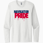 American Leadership Academy Coastal Navigators Next Level Men's Cotton Long Sleeve T-Shirt Front Thumbnail