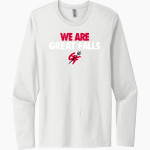 GREAT FALLS HIGH SCHOOL RED DEVILS Next Level Men's Cotton Long Sleeve T-Shirt Front Thumbnail