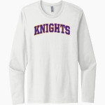 Apple Valley Knights Next Level Men's Cotton Long Sleeve T-Shirt Front Thumbnail