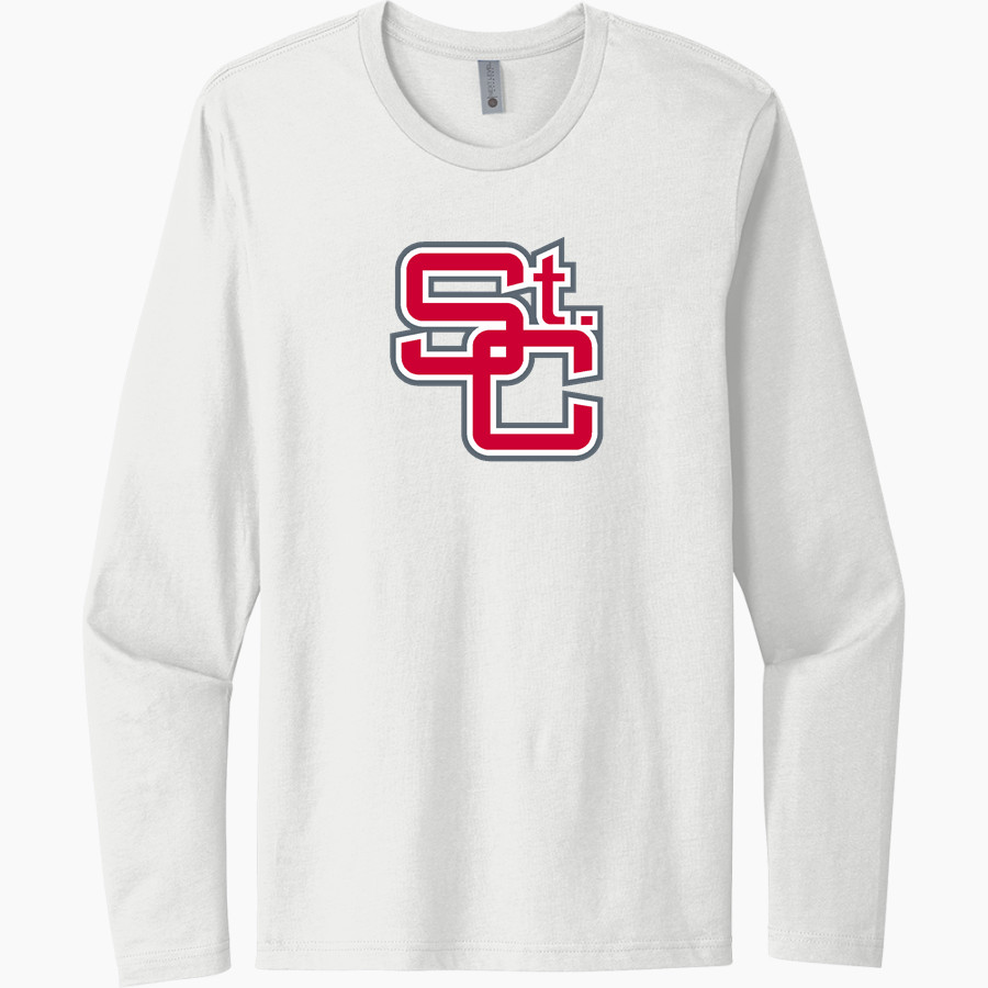 ST. CLAIRSVILLE HIGH SCHOOL RED DEVILS <span class="pdp-name-mascot">SAINT CLAIRSVILLE RED DEVILS</span> Next Level Men's Cotton Long Sleeve T-Shirt