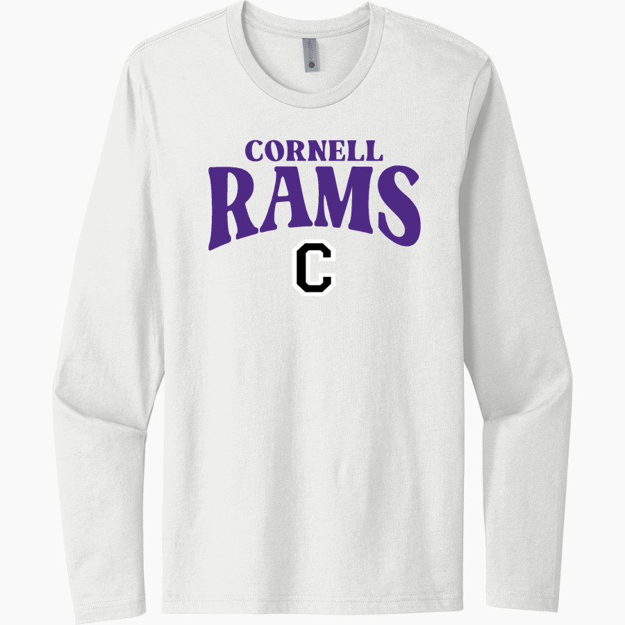 Cornell Rams <span class="pdp-name-mascot">Cornell Rams</span> Next Level Men's Cotton Long Sleeve T-Shirt
