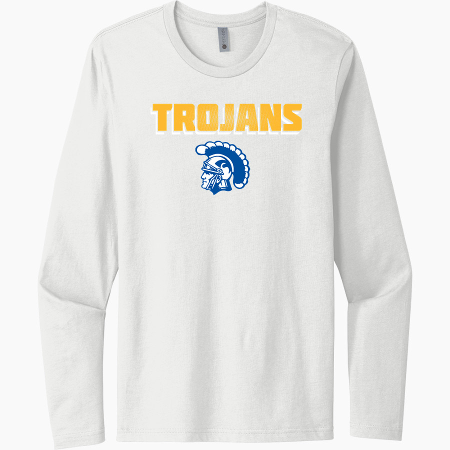 Ferndale Trojans <span class="pdp-name-mascot">Ferndale Trojans</span> Next Level Men's Cotton Long Sleeve T-Shirt