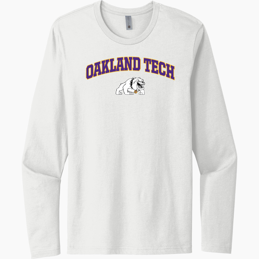 OAKLAND TECHNICAL HIGH SCHOOL BULLDOGS <span class="pdp-name-mascot">OAKLAND BULLDOGS</span> Next Level Men's Cotton Long Sleeve T-Shirt