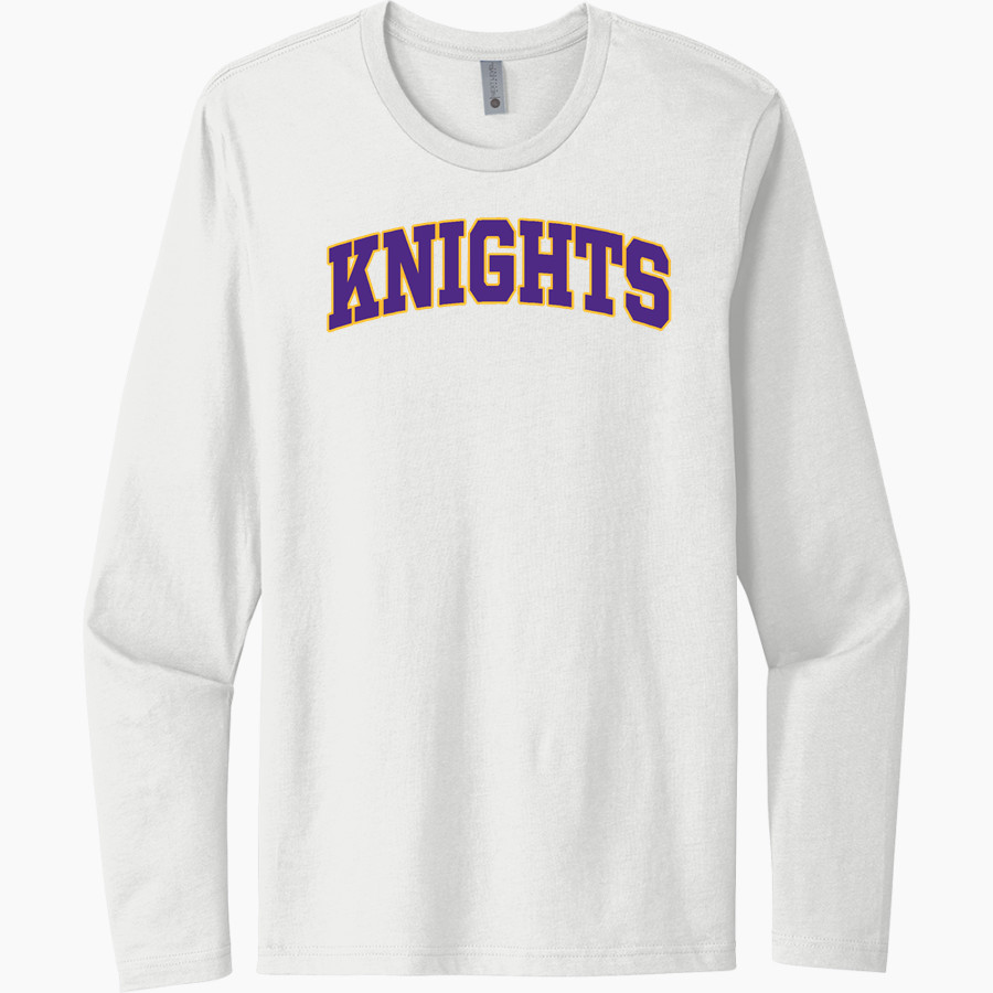 Apple Valley Knights Next Level Men's Cotton Long Sleeve T-Shirt
