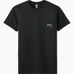 WAHOO PUBLIC HIGH SCHOOL WARRIORS <span class="pdp-name-mascot">WAHOO PUBLIC WARRIORS</span> Next Level Apparel Men's Cotton Pocket Tee Front Thumbnail