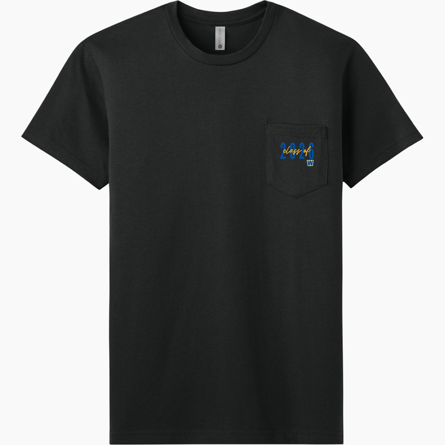 WAHOO PUBLIC HIGH SCHOOL WARRIORS <span class="pdp-name-mascot">WAHOO PUBLIC WARRIORS</span> Next Level Apparel Men's Cotton Pocket Tee