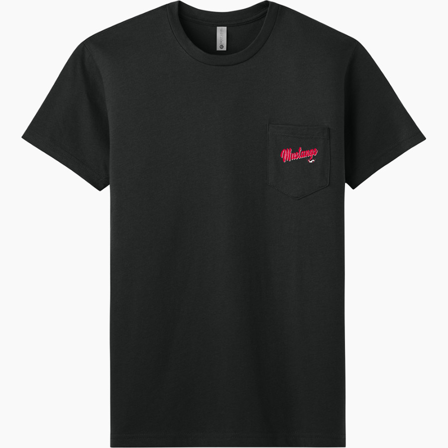 SOUTH WESTERN SENIOR HIGH SCHOOL MUSTANGS <span class="pdp-name-mascot">SOUTH WESTERN MUSTANGS</span> Next Level Apparel Men's Cotton Pocket Tee
