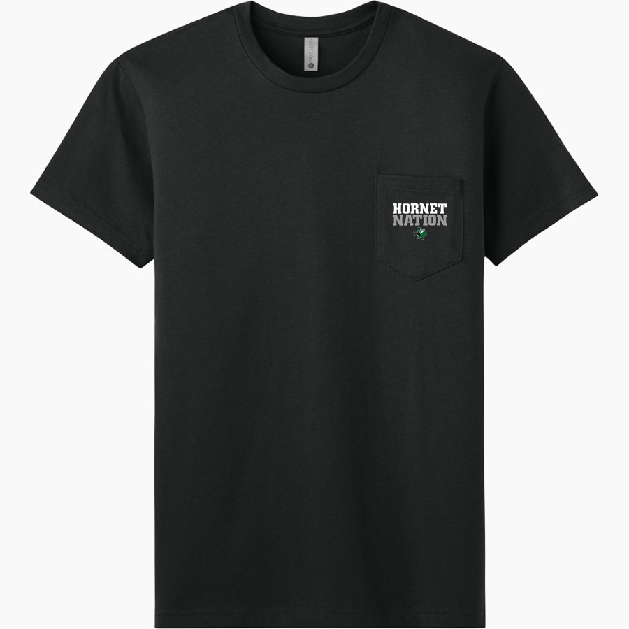 BOLES HIGH SCHOOL HORNETS Next Level Apparel Men's Cotton Pocket Tee