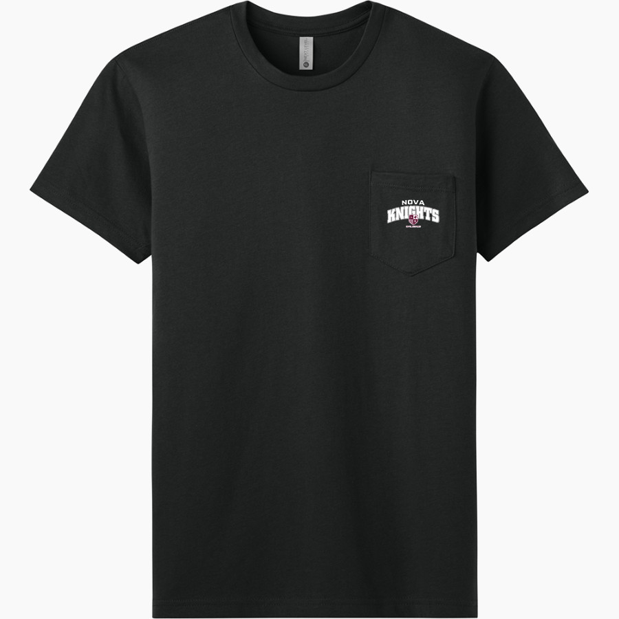Nova Knights Next Level Apparel Men's Cotton Pocket Tee