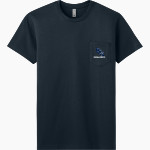 DUBOIS CHRISTIAN SCHOOLS EAGLES <span class="pdp-name-mascot">DUBOIS EAGLES</span> Next Level Apparel Men's Cotton Pocket Tee Front Thumbnail
