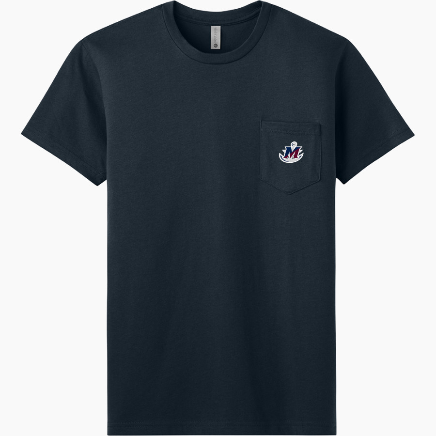 Maritime Privateers <span class="pdp-name-mascot">SUNY Maritime Privateers</span> Next Level Apparel Men's Cotton Pocket Tee