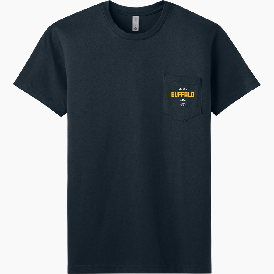Elm Creek Buffaloes <span class="pdp-name-mascot">Elm Creek Buffaloes</span> Next Level Apparel Men's Cotton Pocket Tee