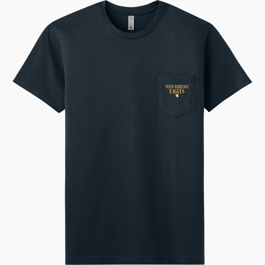 West Babylon Eagles Next Level Apparel Men's Cotton Pocket Tee