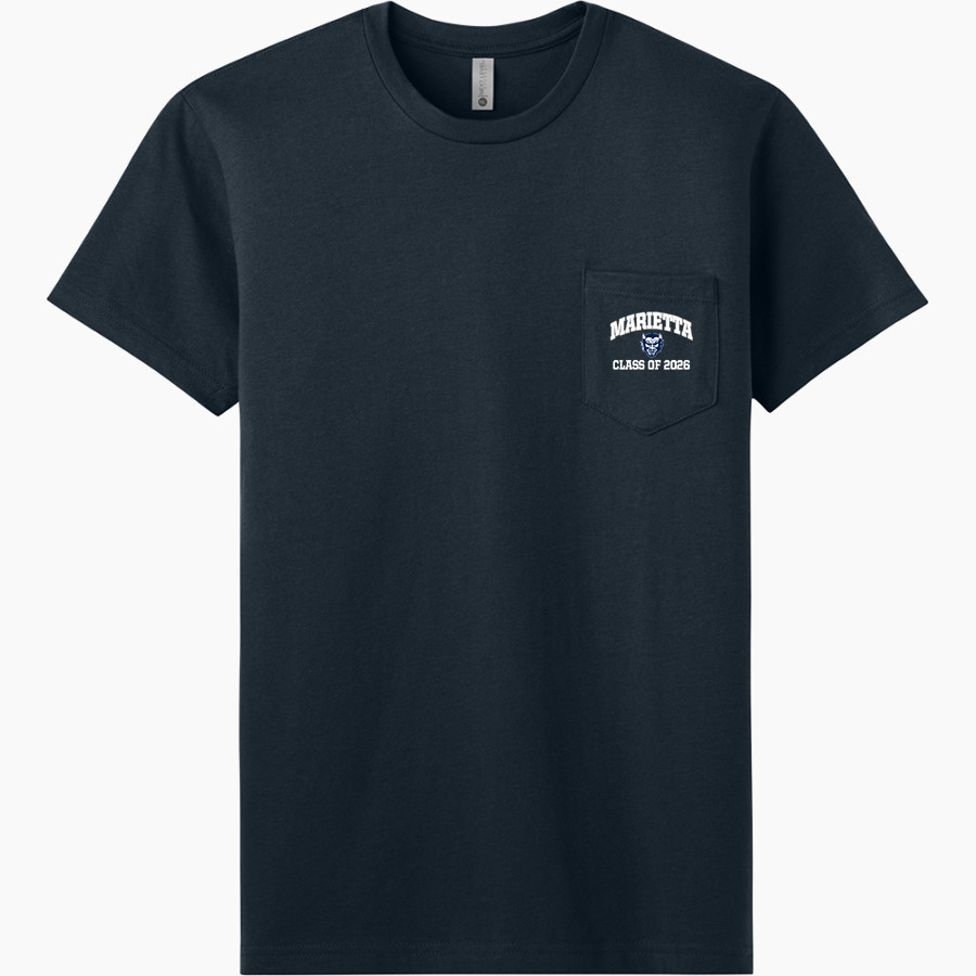 Marietta Blue Devils <span class="pdp-name-mascot">Marietta Blue Devils</span> Next Level Apparel Men's Cotton Pocket Tee