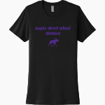 Maple Street School Moose <span class="pdp-name-mascot">Maple Street School Moose</span> Next Level Women's Cotton Tee Front Thumbnail