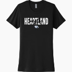 HEARTLAND CHRISTIAN ACADEMY EAGLES <span class="pdp-name-mascot">HEARTLAND EAGLES</span> Next Level Women's Cotton Tee Front Thumbnail