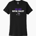 ROYAL VALLEY HIGH SCHOOL PANTHERS <span class="pdp-name-mascot">ROYAL VALLEY PANTHERS</span> Next Level Women's Cotton Tee Front Thumbnail