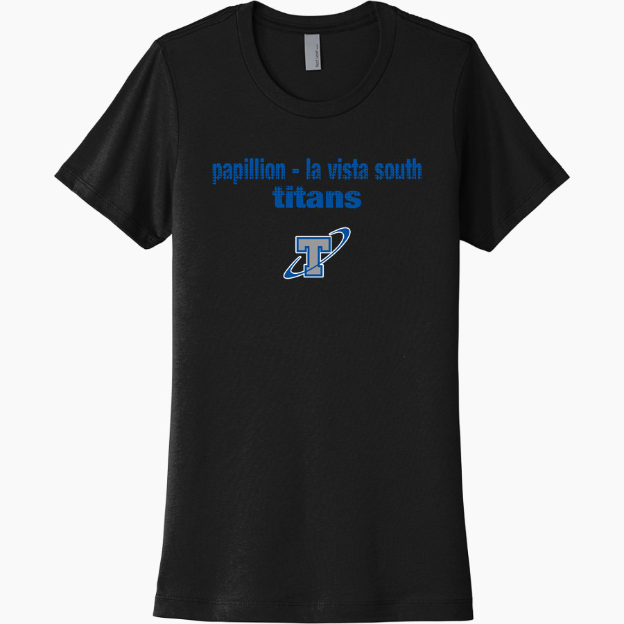 PAPILLION-LA VISTA SOUTH HIGH SCHOOL TITANS Next Level Women's Cotton Tee