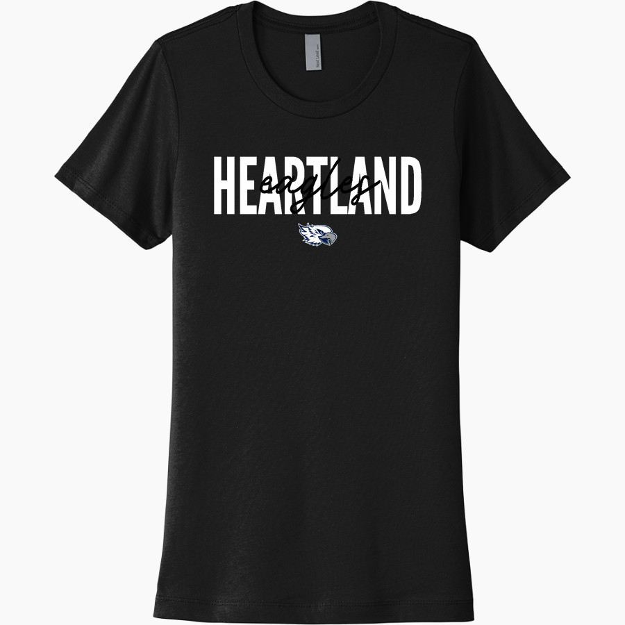 HEARTLAND CHRISTIAN ACADEMY EAGLES <span class="pdp-name-mascot">HEARTLAND EAGLES</span> Next Level Women's Cotton Tee