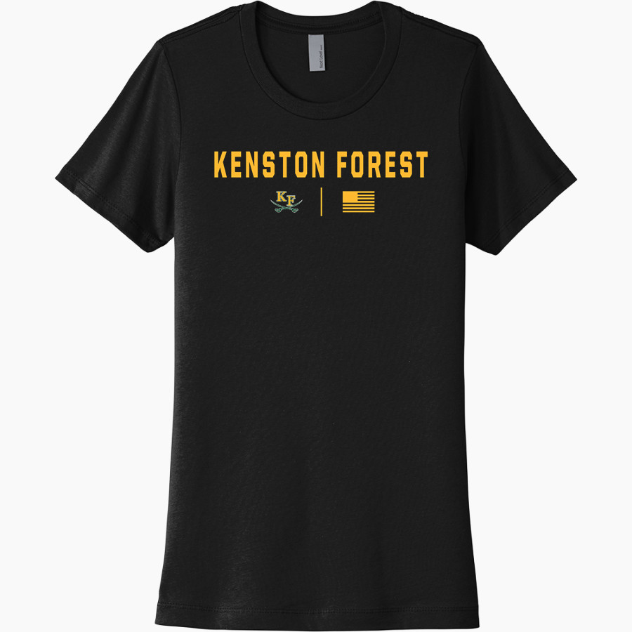 KENSTON FOREST SCHOOL KAVALIERS Next Level Women's Cotton Tee