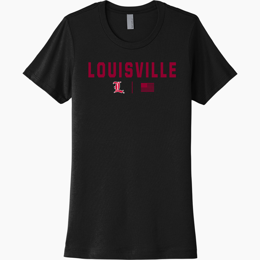 LOUISVILLE HIGH SCHOOL WILDCATS <span class="pdp-name-mascot">LOUISVILLE WILDCATS</span> Next Level Women's Cotton Tee