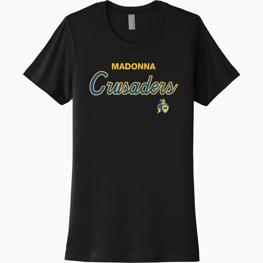 Madonna Crusaders <span class="pdp-name-mascot">Madonna Crusaders</span> Next Level Women's Cotton Tee
