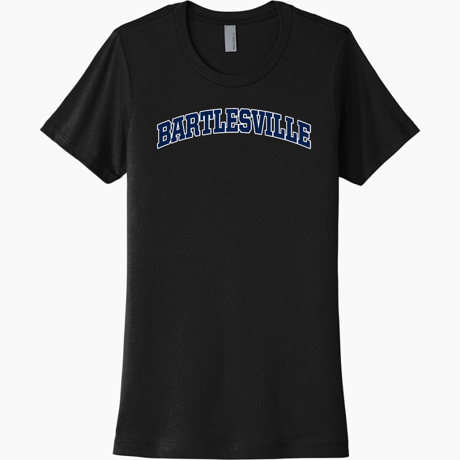BARTLESVILLE HIGH SCHOOL BRUINS <span class="pdp-name-mascot">BARTLESVILLE BRUINS</span> Next Level Women's Cotton Tee