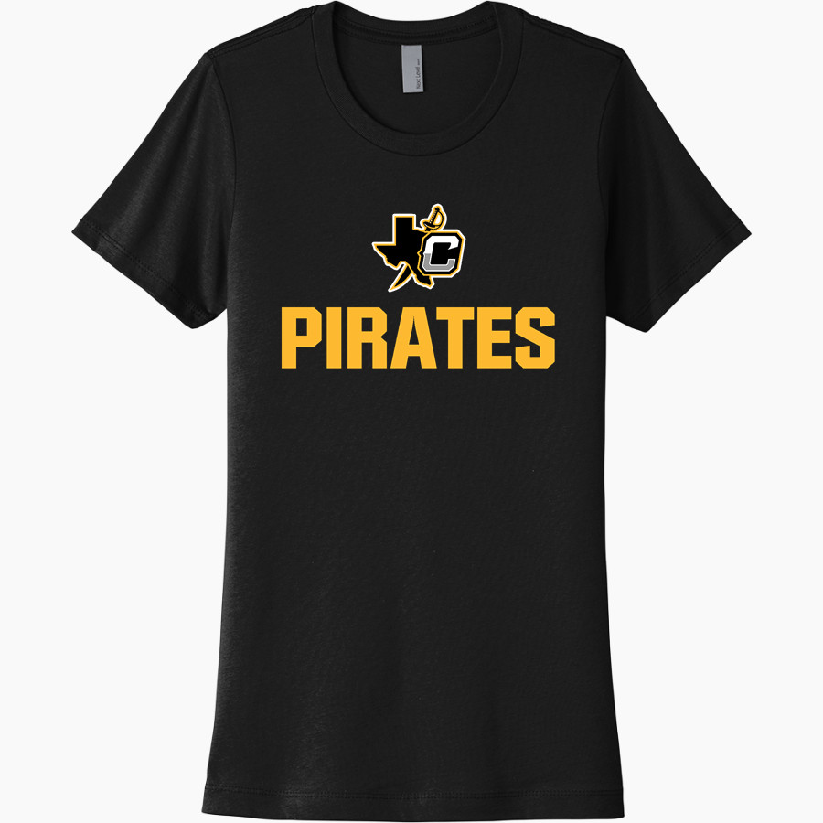 CRANDALL HIGH SCHOOL PIRATES Next Level Women's Cotton Tee