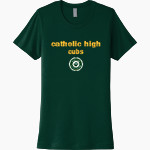 Catholic High home of the Cubs <span class="pdp-name-mascot">Catholic High Cubs</span> Next Level Women's Cotton Tee Front Thumbnail