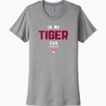 TUTTLE PUBLIC SCHOOL TIGERS Next Level Women's Cotton Tee Front Thumbnail