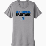 CENTENNIAL HIGH SCHOOL SPARTANS <span class="pdp-name-mascot">CENTENNIAL SPARTANS</span> Next Level Women's Cotton Tee Front Thumbnail
