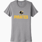 CRANDALL HIGH SCHOOL PIRATES Next Level Women's Cotton Tee Front Thumbnail