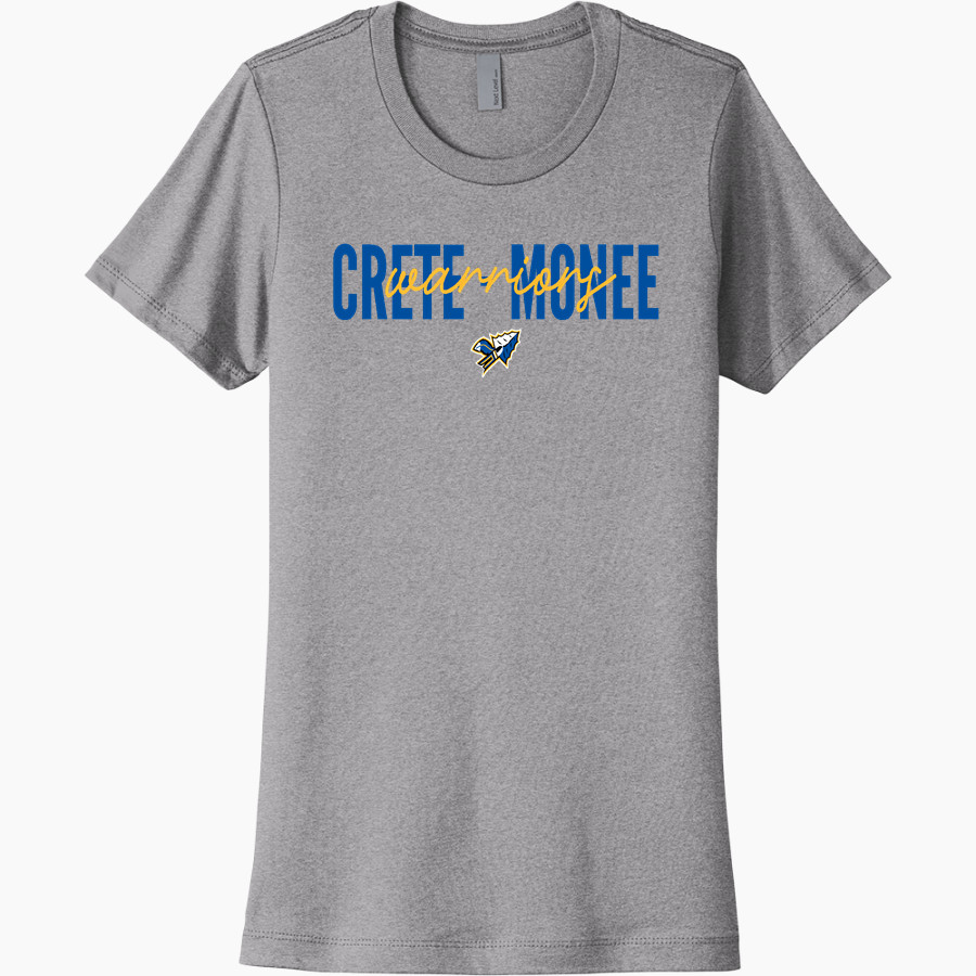 CRETE-MONEE HIGH SCHOOL WARRIORS <span class="pdp-name-mascot">CRETE - MONEE WARRIORS</span> Next Level Women's Cotton Tee