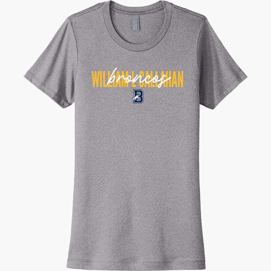 William L Callahan Broncos Next Level Women's Cotton Tee