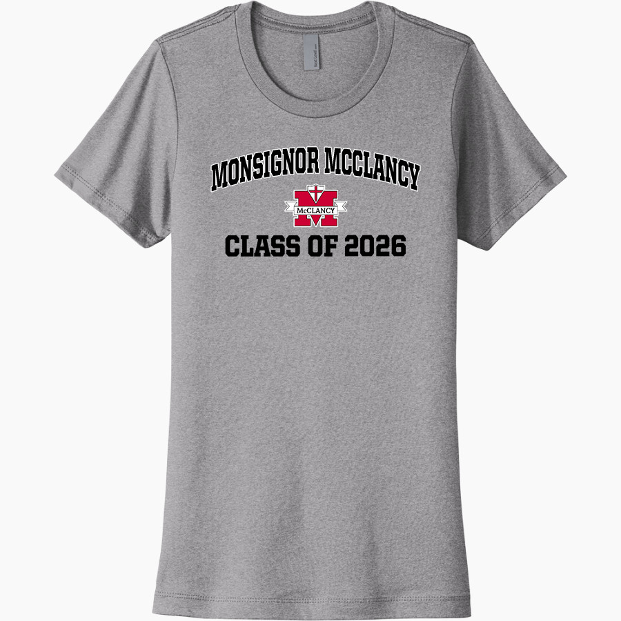 Monsignor McClancy Crusaders Next Level Women's Cotton Tee