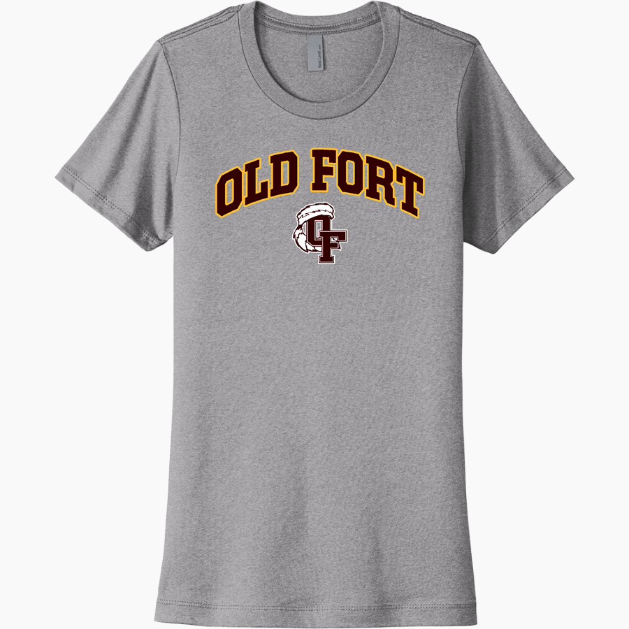 OLD FORT HIGH SCHOOL STOCKADERS <span class="pdp-name-mascot">OLD FORT STOCKADERS</span> Next Level Women's Cotton Tee