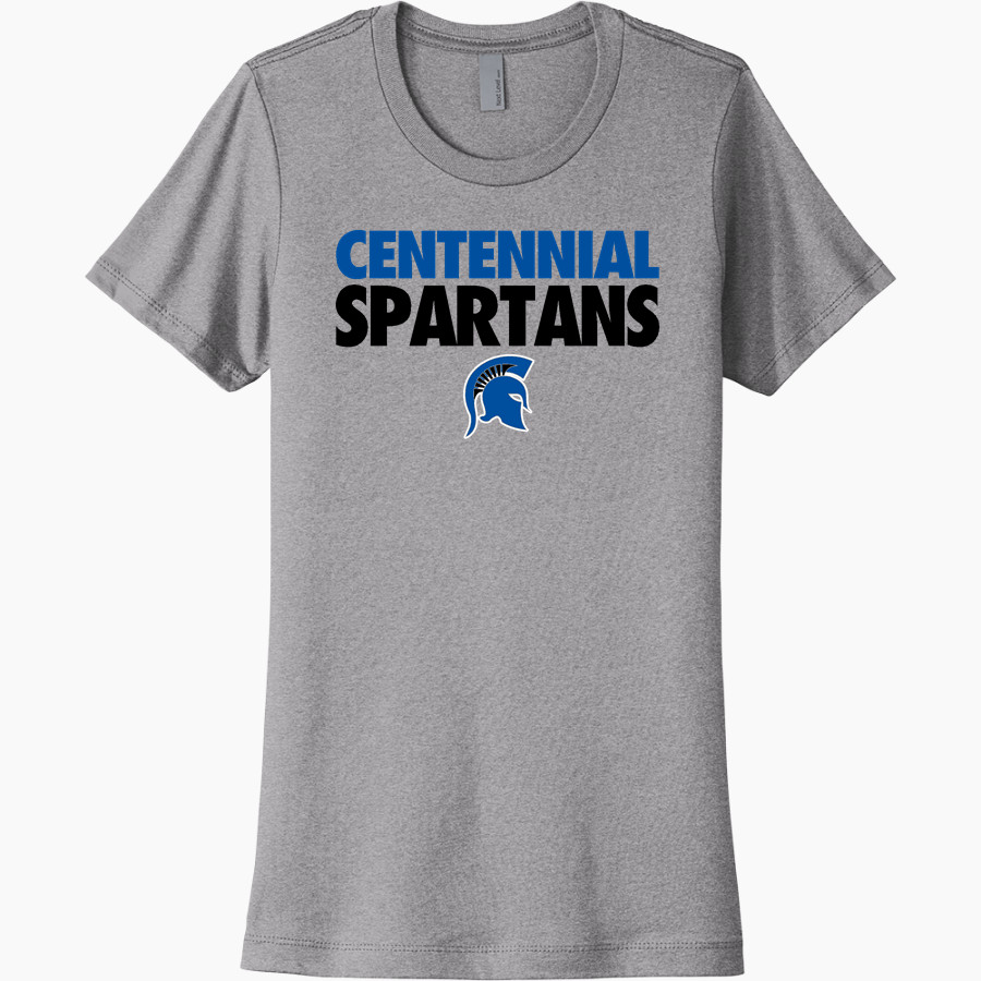 CENTENNIAL HIGH SCHOOL SPARTANS <span class="pdp-name-mascot">CENTENNIAL SPARTANS</span> Next Level Women's Cotton Tee