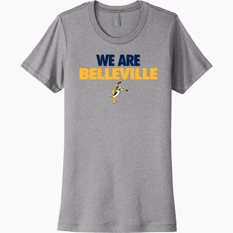 BELLEVILLE HIGH SCHOOL WILDCATS <span class="pdp-name-mascot">BELLEVILLE WILDCATS</span> Next Level Women's Cotton Tee