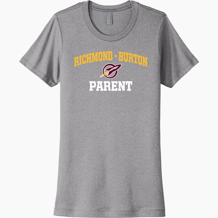 RICHMOND-BURTON HIGH SCHOOL ROCKETS Next Level Women's Cotton Tee