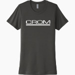 CROM 0 <span class="pdp-name-mascot">CROM Corp</span> Next Level Women's Cotton Tee Front Thumbnail