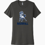 Merrill Mustangs Next Level Women's Cotton Tee Front Thumbnail